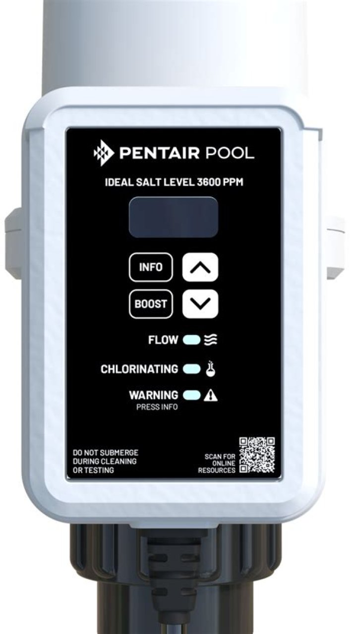 How do you recalibrate the salt level on a pentair intellichlor