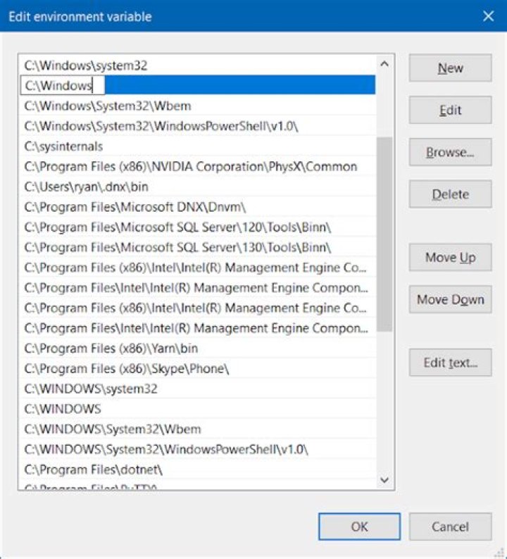 How to set environment variable in windows